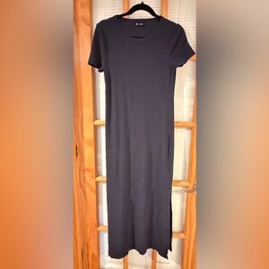 GAP navy blue ribbed tshirt dress